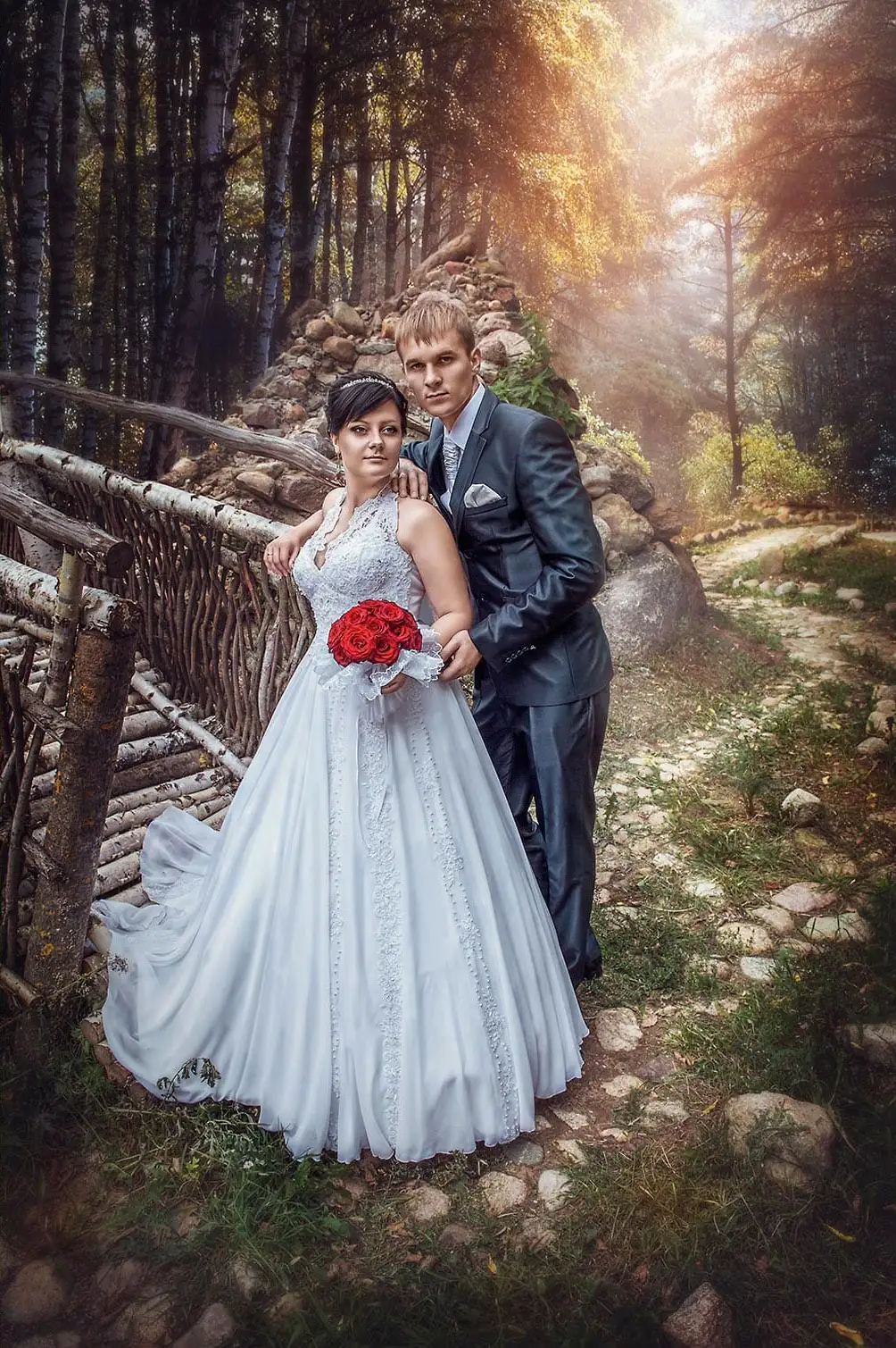 wedding photo background replacement
